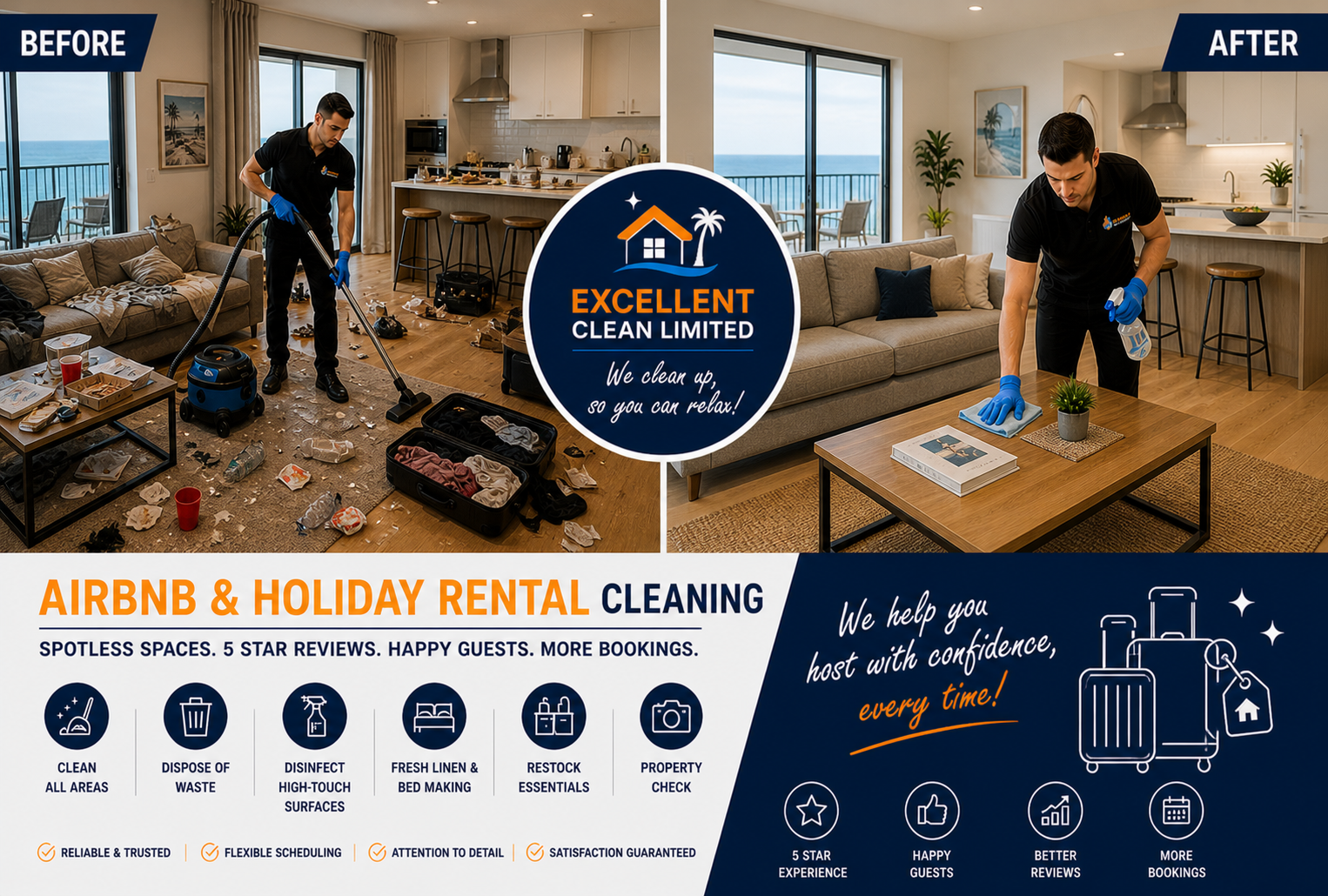 Airbnb & Holiday Rental Cleaning